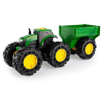 John Deere Tractor met Aanhanger