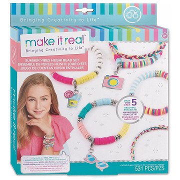 Make it Real - Summer Vibes Heishi Beaded Bracelet Making