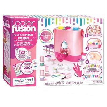 Machen Sie es zu einer echten Farbfusion. Machen Sie Ihren eigenen Nagellack