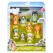 Bluey Play Figures Family & Friends, 8 pcs.