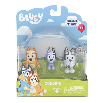 Bluey Family Figures, 3 pcs.