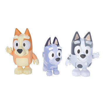 Bluey Toy Figures Family, 3 pcs.