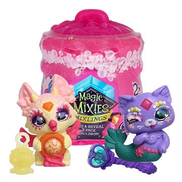 Magic Mixies Mixlings Fizz und Discover Kettle Crystal Woods Serie 3, 2er-Pack