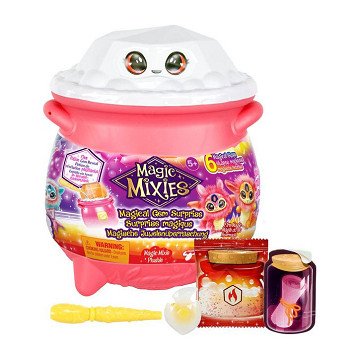 Magic Mixies Magical Gem Suprise Magic Cauldron Fire – Machen Sie Ihr Mixie-Plüschtier