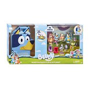 Bluey's Large Play 'n GO Playset, 14 pieces.