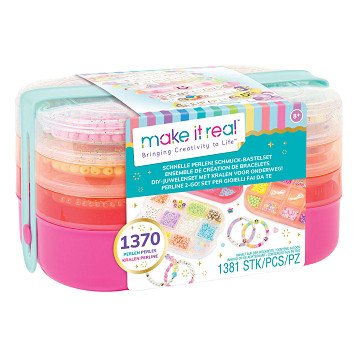 Make it Real - Bead Jewelry Case, 1370 Beads