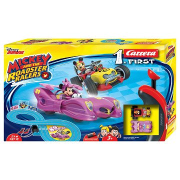 Carrera First Racebaan - Mickey Roadster Racers met Minnie