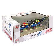 Super Mario Pull Back Race Cars Mach 8, 2 pcs.