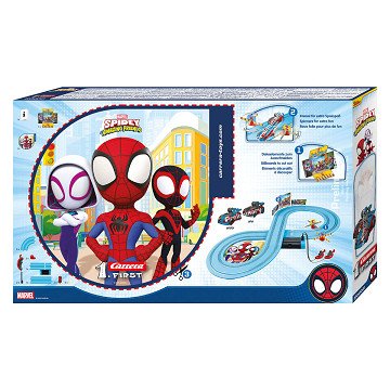 Carrera First Spidey Web Spinners Rennbahn, 2,4 m