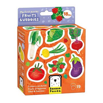 Banana Panda - My First Puzzles Fruit & Vegetables, 19 pcs.