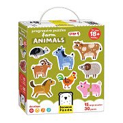Banana Panda - Ascending Puzzles Farm Animals - 33 pcs.