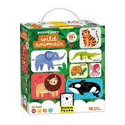 Banana Panda - Puzzle Pairs Wild Animals - 18pcs.