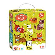 Banana Panda - Ik Hou van Katten Puzzel - 60st.