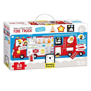 Banana Panda - Match-the-Puzzle Feuerwehrauto - 23-tlg.