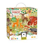 Banana Panda - Wild Jumbo Puzzle Forest Animals - 40 pcs.