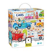Banana Panda - Moto Jumbo Puzzle Cars - 40 pcs.
