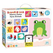 Banana Panda - Large Farm Animals Memo Game - 24 pcs. XXL