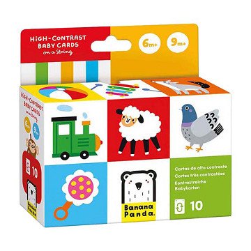 Banana Panda - High Contrast Baby Cards - 6-9 Months