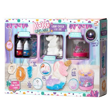 XOXO 3in1 Growing Crystal and Led Light Holder