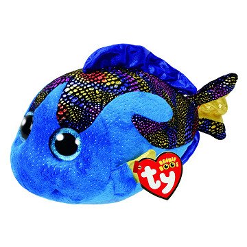 Ty Beanie Buddy Plush Fish - Aqua