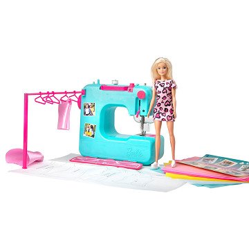 Barbie Sewing Machine with Barbie Doll