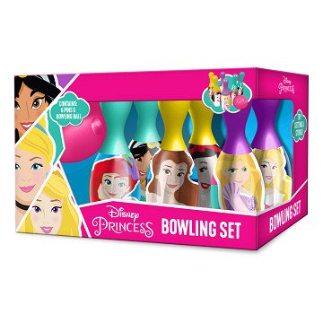 Bowling set Disney Princess, 7 pieces.