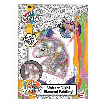 Diamond Art Einhornlampe