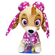 Paw Patrol Coloring Plush Toy with Markers - Skye
