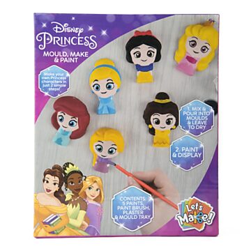Gipsabdruck und Bemalung der Disney Prinses