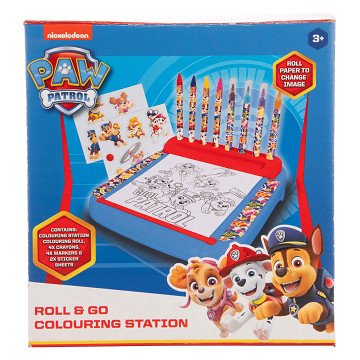 PAW Patrol Drawing Board with Roll Coloring Set, 12 pcs.