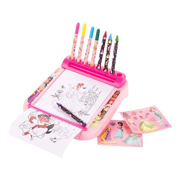 Disney Princess Drawing Board with Roll Coloring Set, 12 pcs.