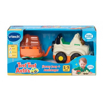 VTech Toot Toot Cars - Jimmy Jeep + Trailer