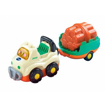 VTech Toet Toet Auto's - Jimmy Jeep + Aanhanger