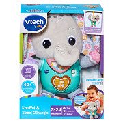 VTech Grey Plush and Play Elephant