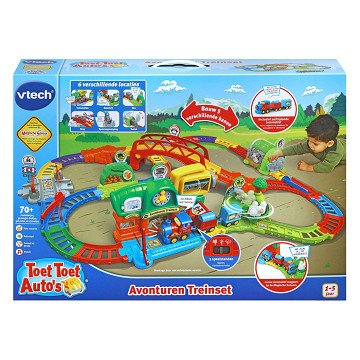 VTech Toot Toot Cars – Abenteuer-Zugset inkl. Lucas-Lokomotive