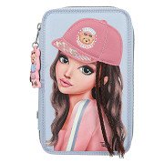 TOPModel 3-Compartment Pencil Case with App Team Teddy