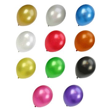 Metallic Balloons, 100 pcs.