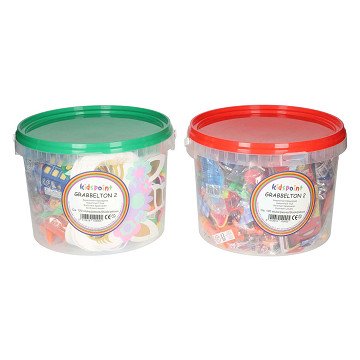 Grab bag mix in bucket, 120 pcs.