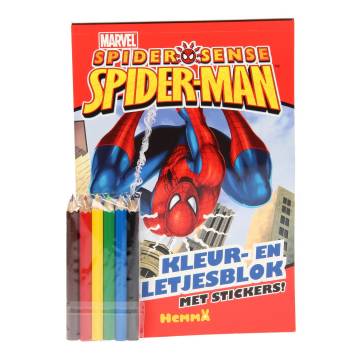 Spiderman Kleur- en Spelletjesblok
