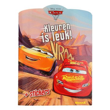 Disney Cars 3 Coloring Book with Stickers