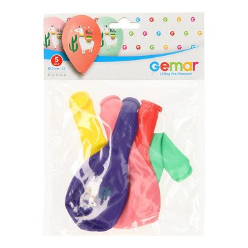 Hola Llama Balloons, 5 pcs.