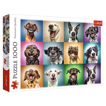Puzzel Grappige Honden, 1000st.