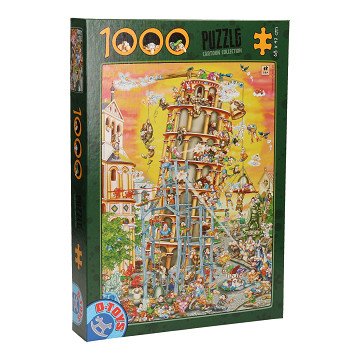 Cartoon Legpuzzel 1.000st - Toren van Pisa