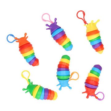 Fidget Keychain Magic Rainbow Snail