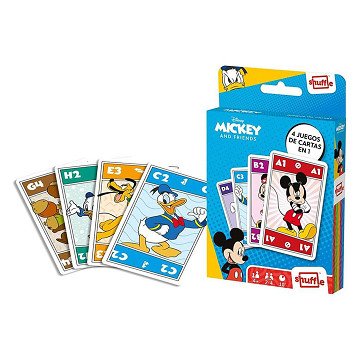Shuffle Kaartspel 4in1 Mickey & Friends