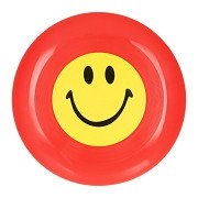 Frisbee mit Smiley-Gesicht rot