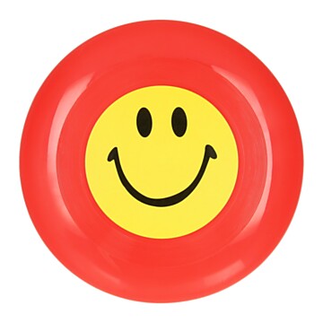 Frisbee with Smiley Face Red
