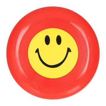 Frisbee met Lachgezicht Rood