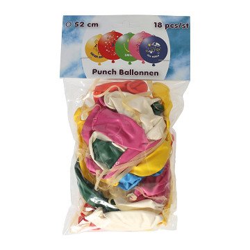 Stanzballons, 18 Stück.