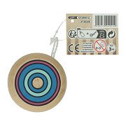 Wooden Yo-Yo with Circles, 5cm